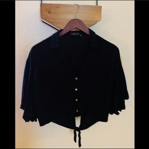 Mustard Seed Cropped Blouse